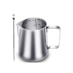 Milk Frothing Pitcher 100% Stainless Steel Latte Art Zo Wie King 12oz 350ml